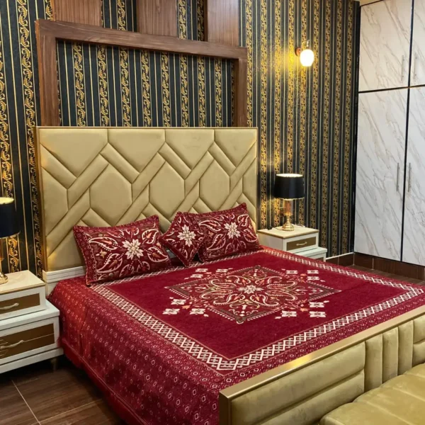 4 piece Velvet Bedsheet 7