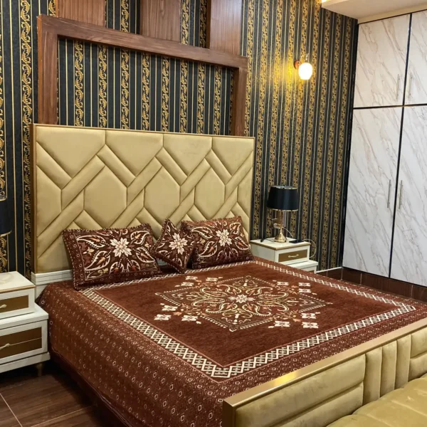 4 piece Velvet Bedsheet 5