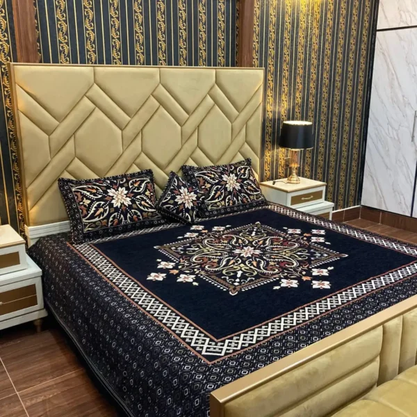 4 piece Velvet Bedsheet 6